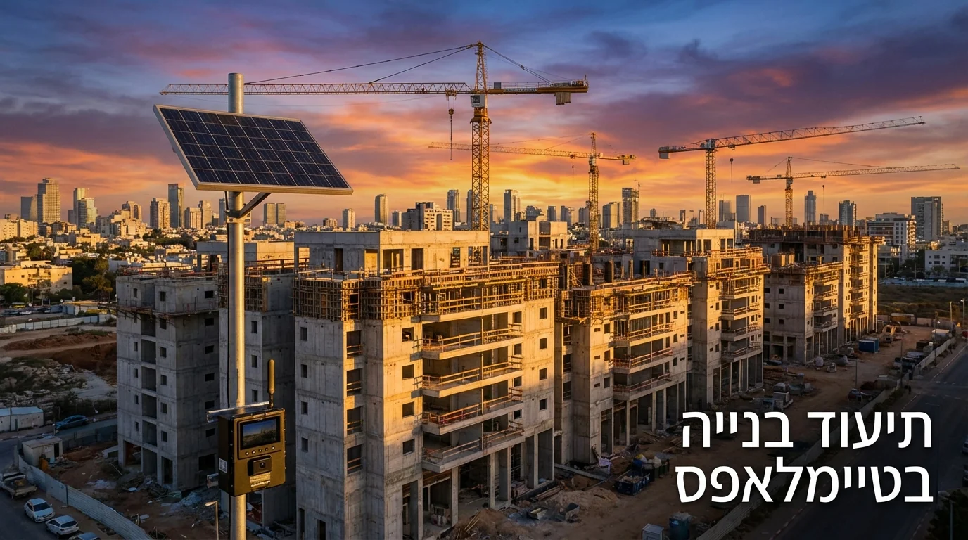 תיעוד בנייה בטיימלאפס - מבט על אתר בנייה