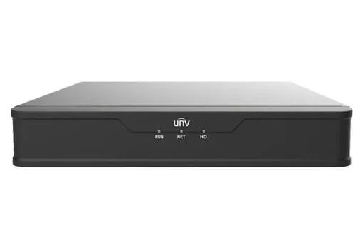 מערכת הקלטה NVR 8 ערוצים 4K עד 8MP דיסק קשיח אחד Uniview NVR301-08S3